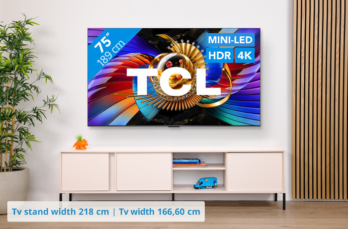 TCL SQD Mini LED 75" 80L (2026) visual Coolblue 1