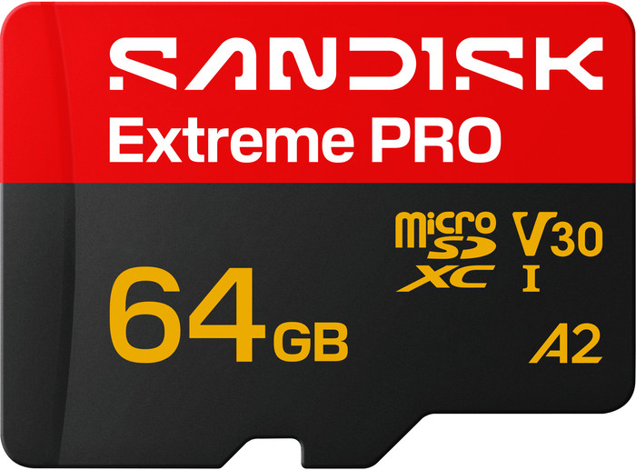 SANDISK Extreme PRO microSDXC 64GB 200MB/s voorkant