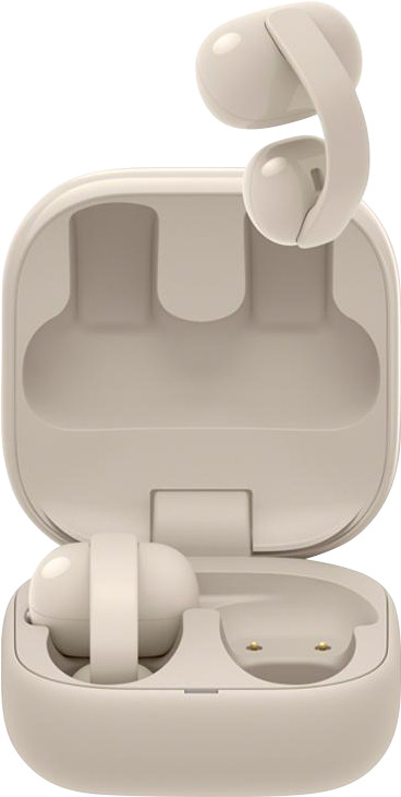 Sony LinkBuds Clip Beige front