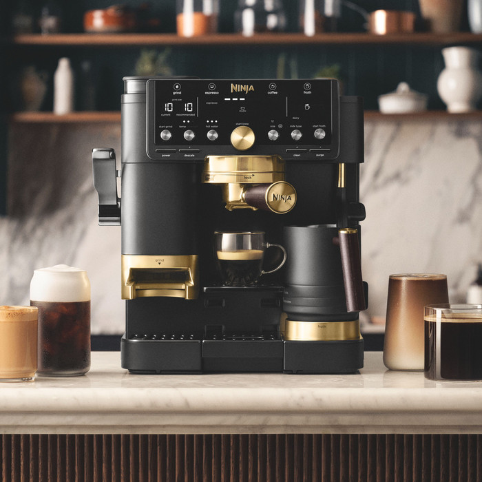 Ninja Luxe Café Pro ES771EUBK David Beckham Limited Edition product in gebruik