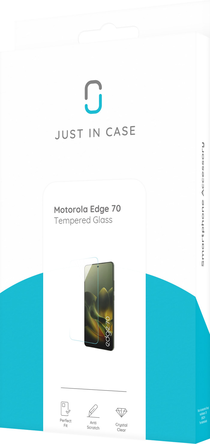 Just in Case Tempered Glass Motorola Edge 70 Screenprotector verpakking