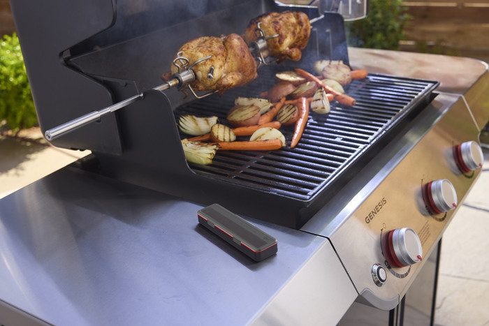 Weber Bluetooth/Wifi Smart Draadloze Thermometer product in gebruik