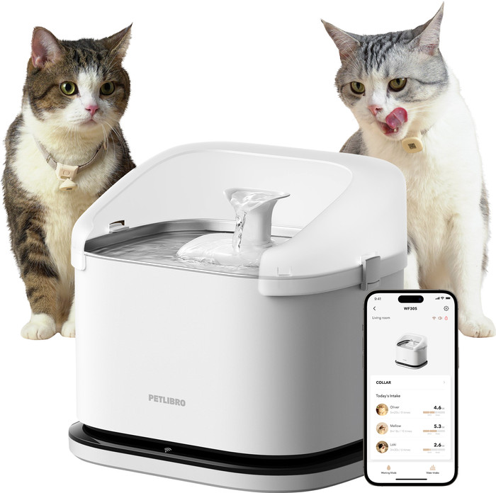 Petlibro Drinkfontein met Chipherkenning PLWF305 Wit voorkant