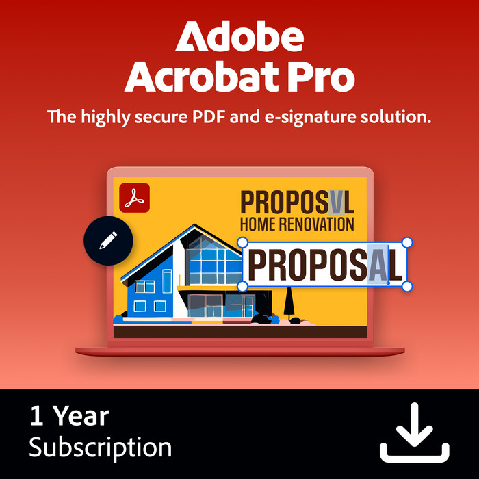 Adobe Acrobat Pro 1 Year - Digital Main Image