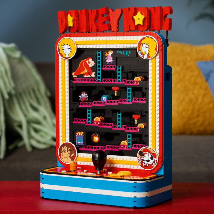 LEGO Super Mario Donkey Kong Arcadekast 72051 detail