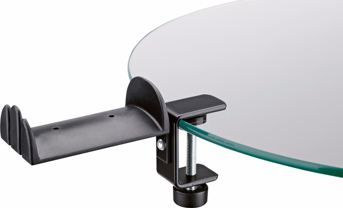 K&M 16090 Headphones Stand Black product in use