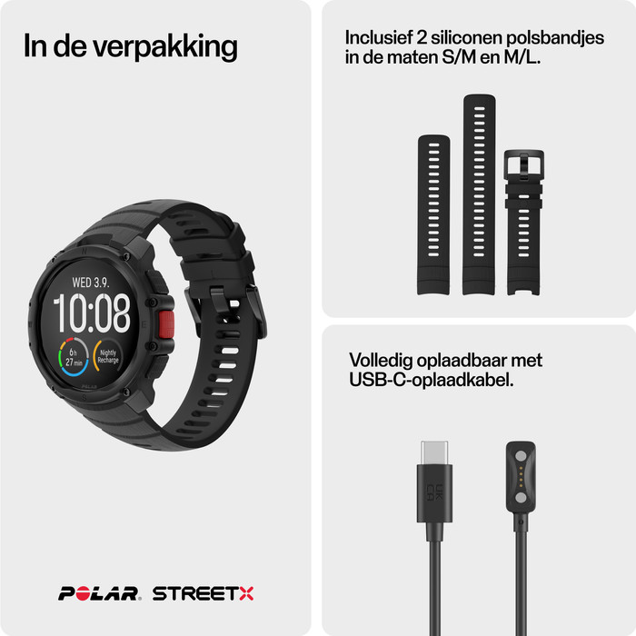 Polar Street X Zwart 45mm visual leverancier