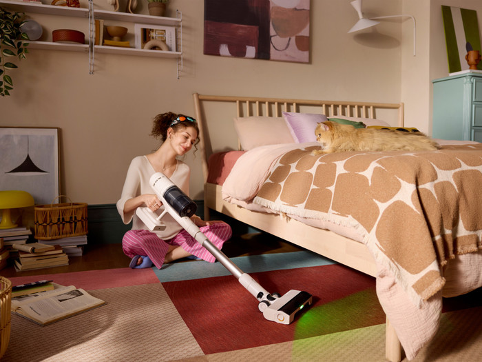 Roborock H60 Hub product in gebruik