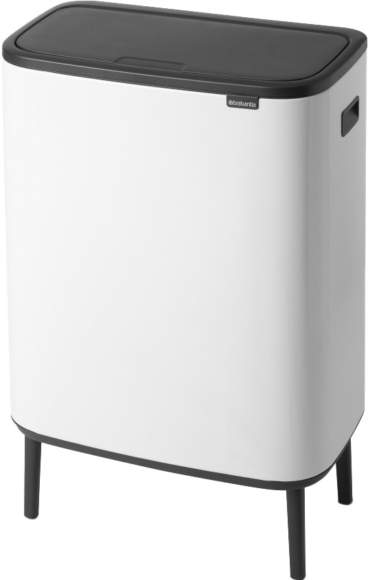 Brabantia Bo Touch Bin Hi Prullenbak - 60 l - wit linkerkant