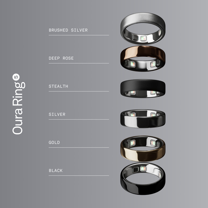 Oura Ring 5 Maat 9 Zilver visual leverancier