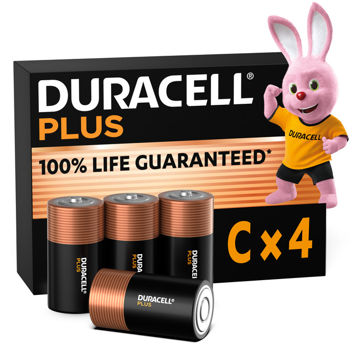 Duracell Plus C batterijen 4 stuks Main Image