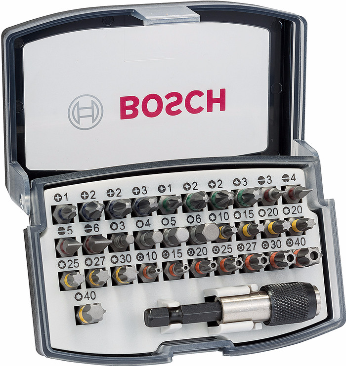 Bosch 32-piece bit set inside