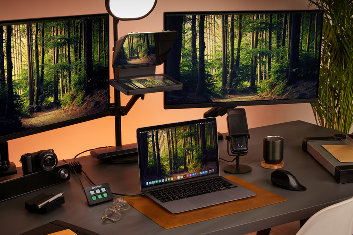 Elgato Prompter product in gebruik