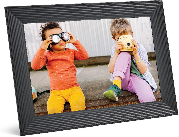 Aura Frames Carver Zwart voorkant