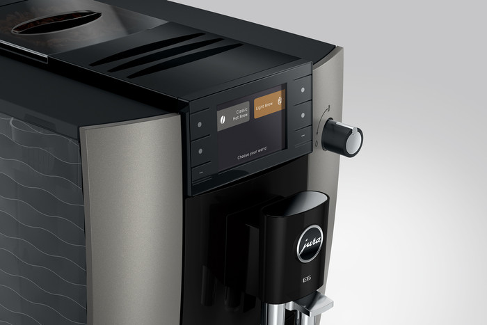JURA E6 Dark Inox (ED) bovenkant