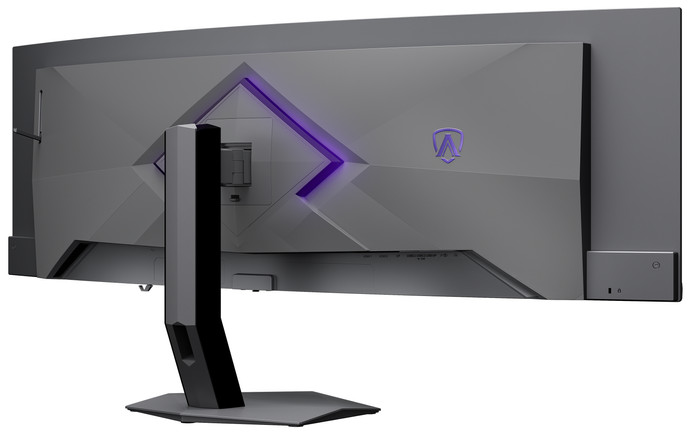 AOC AGON PRO AGP497UCZD QD-OLED Curved achterkant