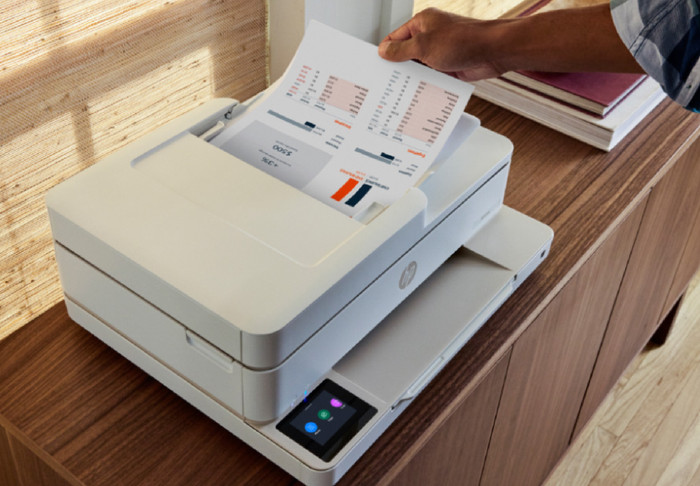 HP Envy 6530e Wit product in gebruik