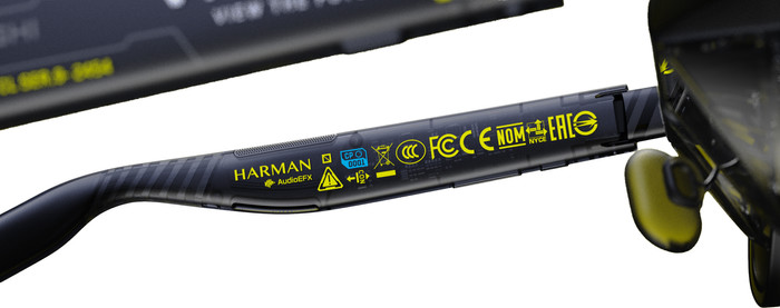 VITURE x Cyberpunk 2077 Luma Cyber XR bril detail