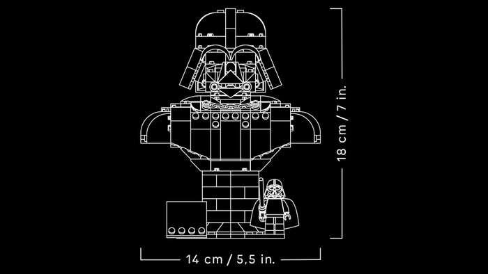 LEGO Star Wars Darth Vader Buste 75439 visual leverancier