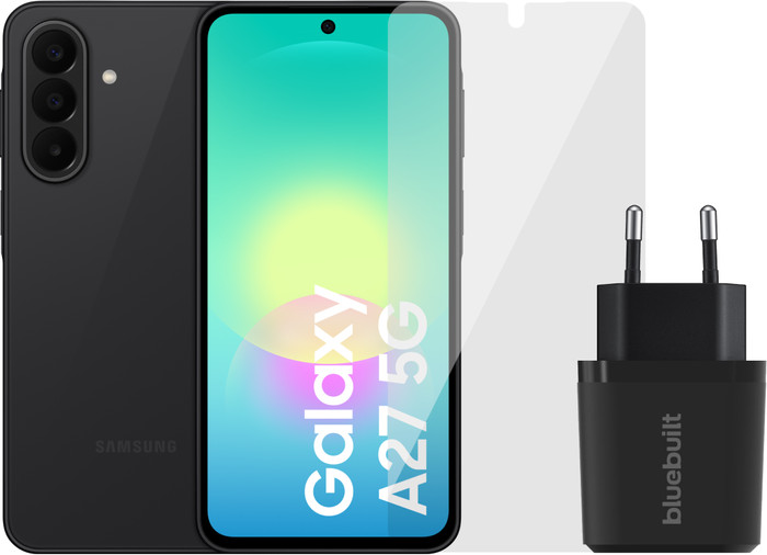 Samsung Galaxy A27 256GB Zwart 5G + Basis Accessoirepakket Main Image