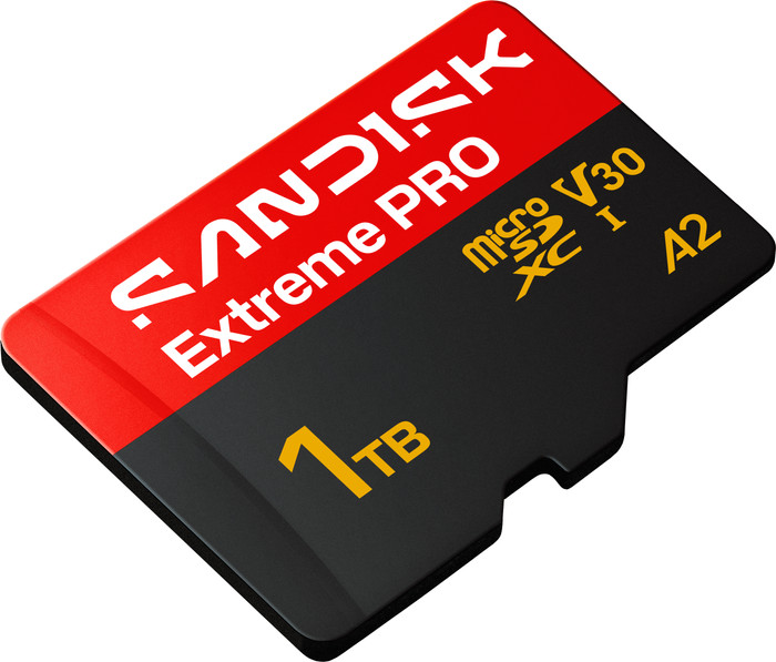 SANDISK Extreme PRO microSDXC 1TB 250MB/s bovenkant