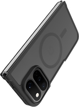 Just in Case Google Pixel 11 Pro Fold Back Cover met Magneet Zwart bovenkant