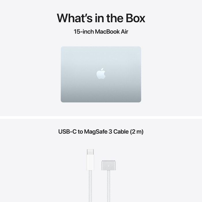 Apple MacBook Air 15 inches (2026) M5 (10 CPU/10 GPU) 16GB/1TB Blue QWERTY visual supplier