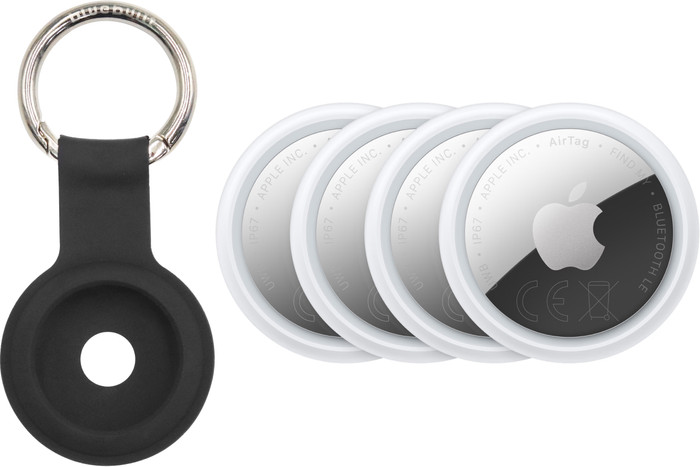 Apple AirTag 2 (4-Pack) + BlueBuilt Apple AirTag Sleutelhanger Main Image