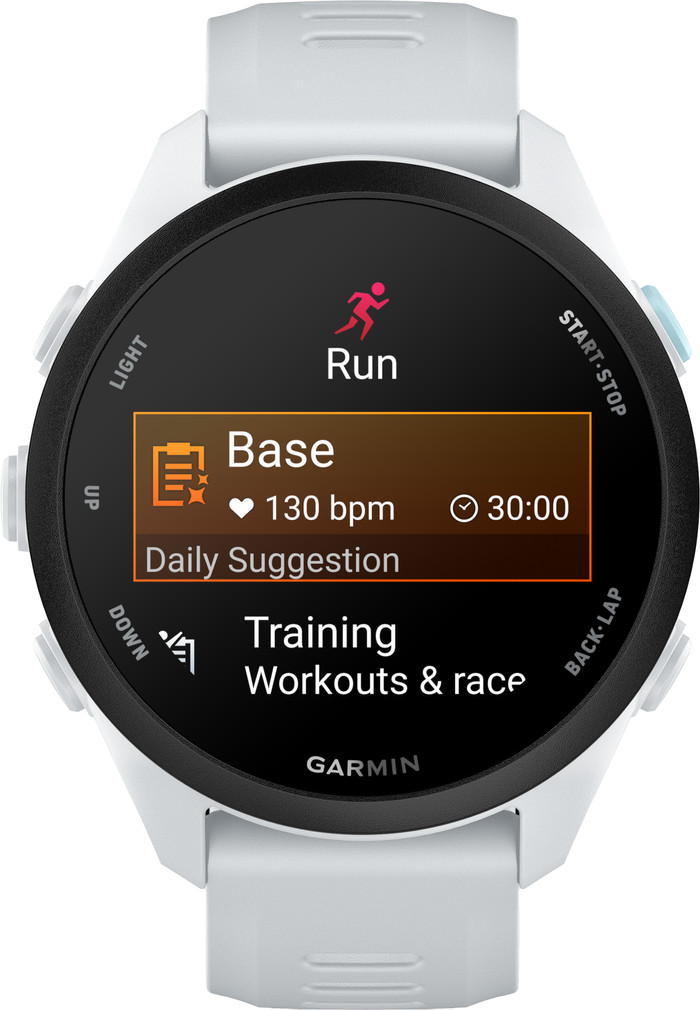 Garmin Forerunner 70 43 mm Wit voorkant