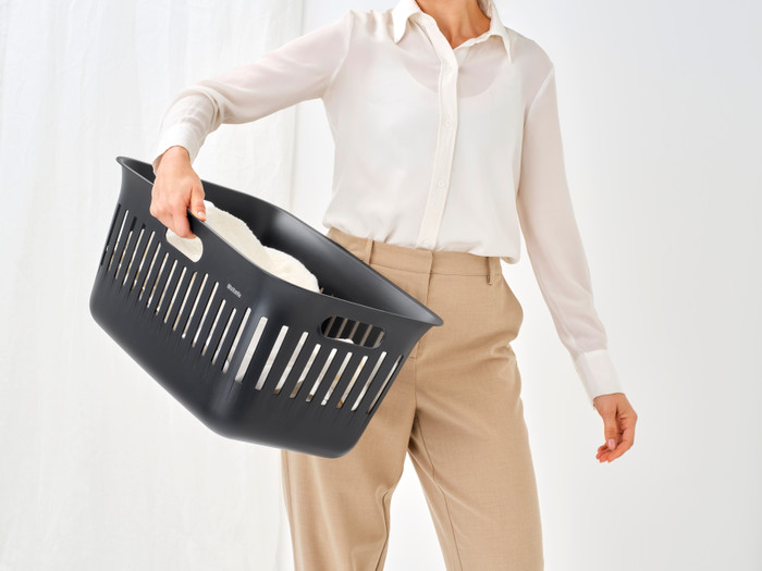 Brabantia Collect-It Wasmand 40 liter - Set van 2 - Zwart product in gebruik