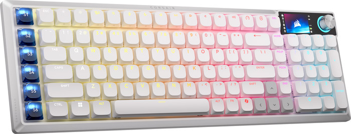 Corsair Vanguard AIR 99 Wireless Gaming Toetsenbord Wit Qwerty linkerkant