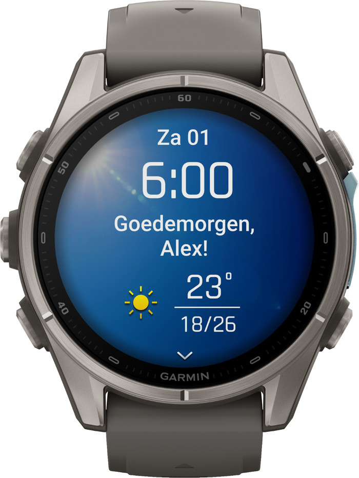 Garmin Fenix 9 Grijs 43mm voorkant