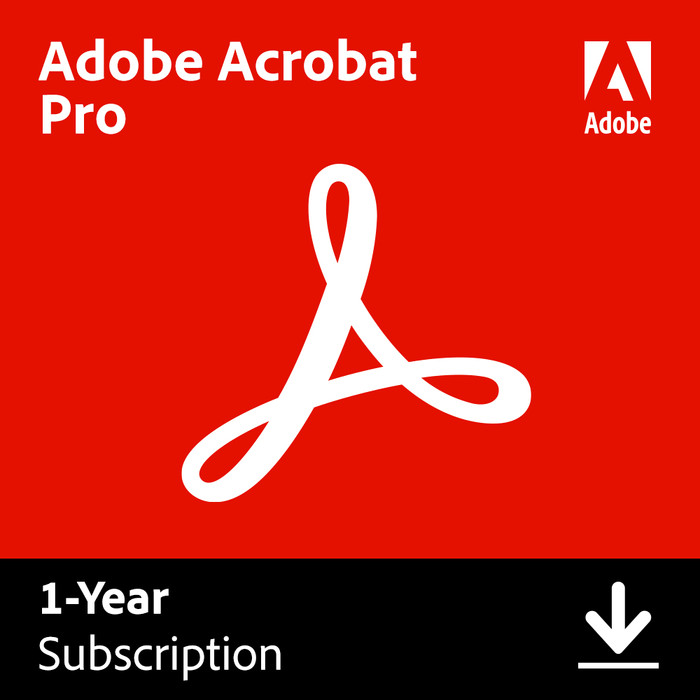 Adobe Acrobat Pro 1 Jaar - Digitaal Main Image
