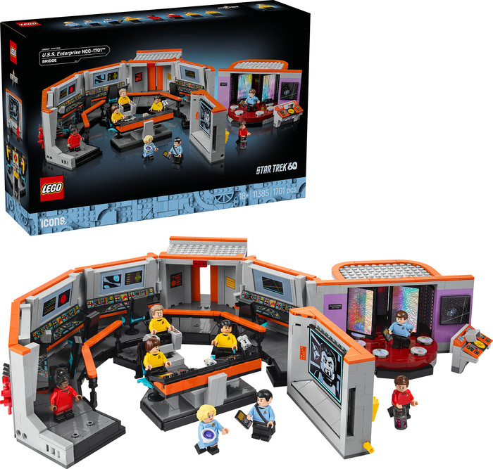 LEGO Icons Star Trek: U.S.S. Enterprise NCC-1701 Brug 11385 rechterkant