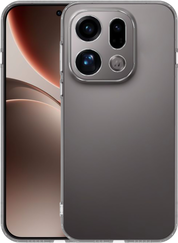 Just in Case Soft Design Oppo Find X9 Back Cover Transparant detail