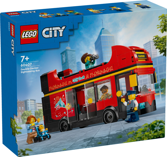 LEGO City Red Double-Decker Sightseeing Bus 60407 packaging