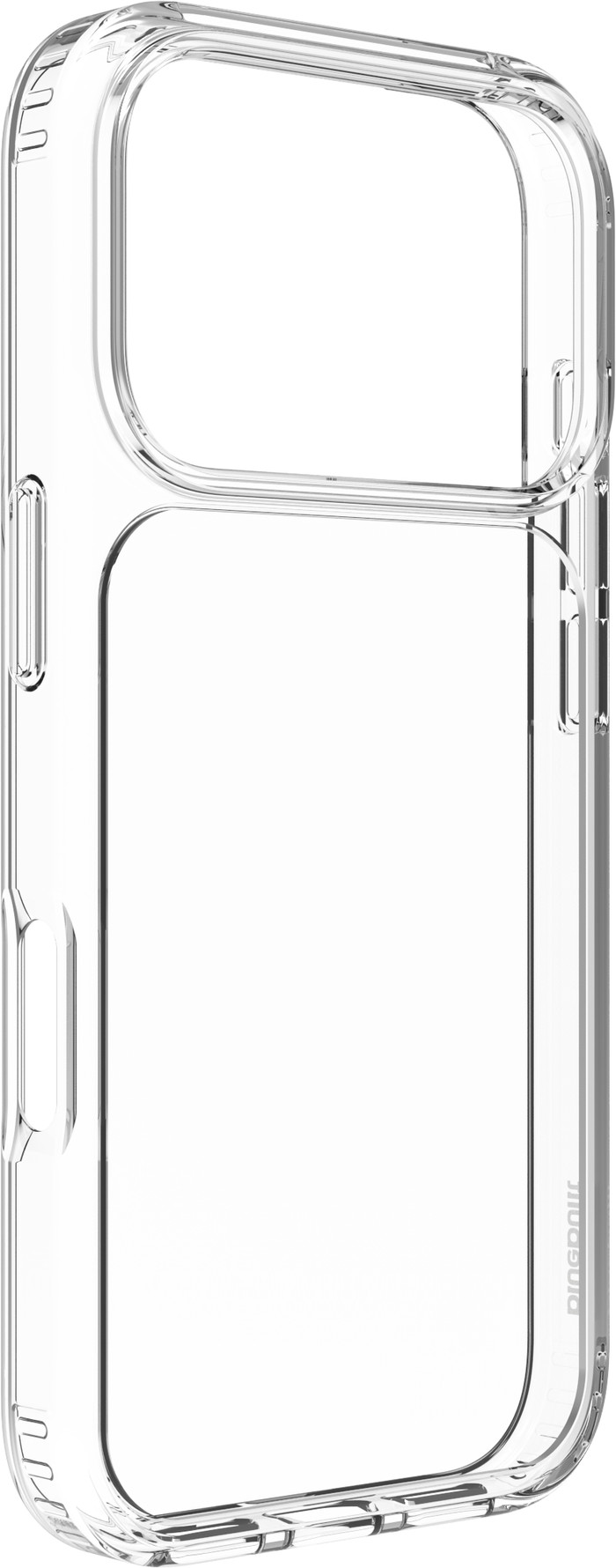 BlueBuilt Protective Back Cover iPhone 17 Pro Transparent + BlueBuilt iPhone 17 Pro Screen Protector Glass left side