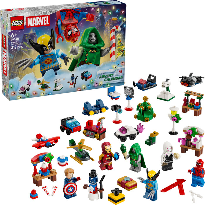 LEGO Marvel Adventskalender 2026 76340 rechterkant
