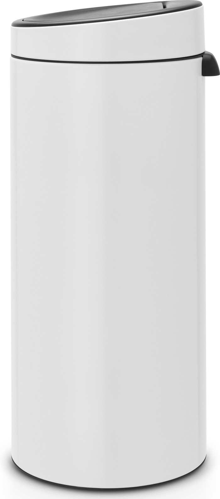Brabantia Touch Bin 30 Liter White + Vuilniszakken (120 stuks) rechterkant