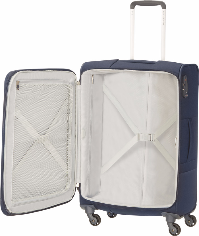 Samsonite Base Boost Expandable Spinner 66cm Navy Blue inside