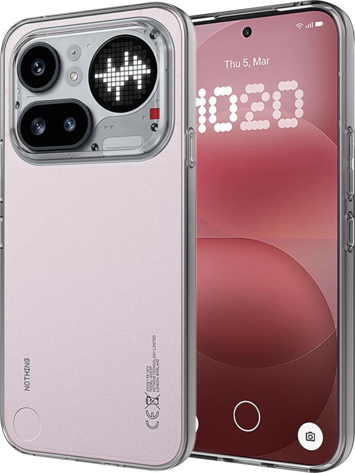 Just in Case KickLite Nothing Phone (4a) Pro Back Cover Transparant rechterkant