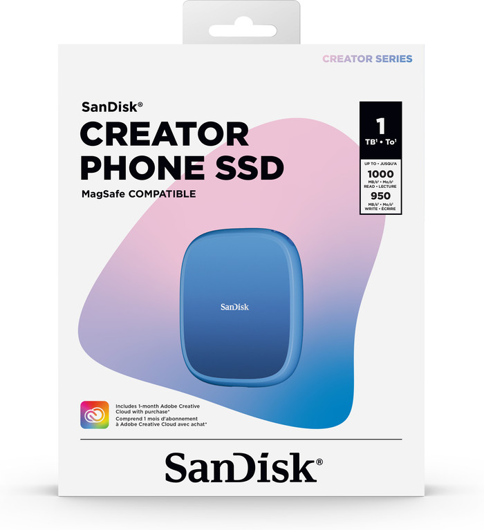 SANDISK Creator Phone SSD 1TB verpakking