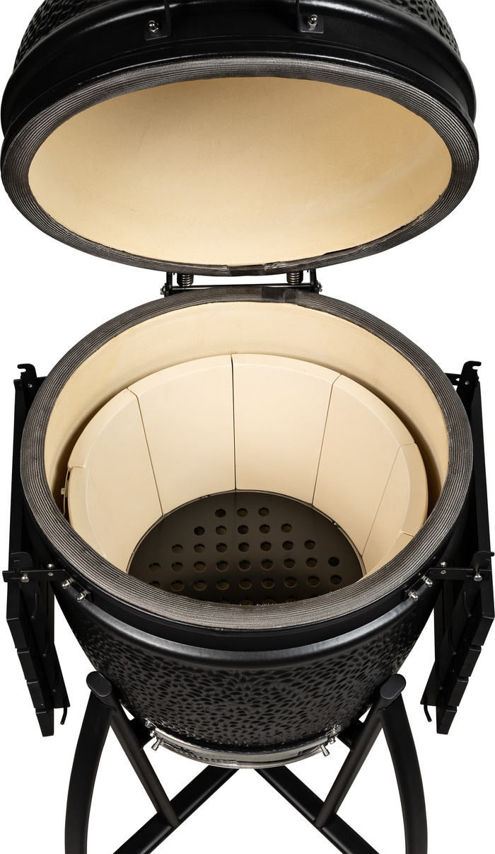 Grill Guru Prime Satin Black Large binnenkant