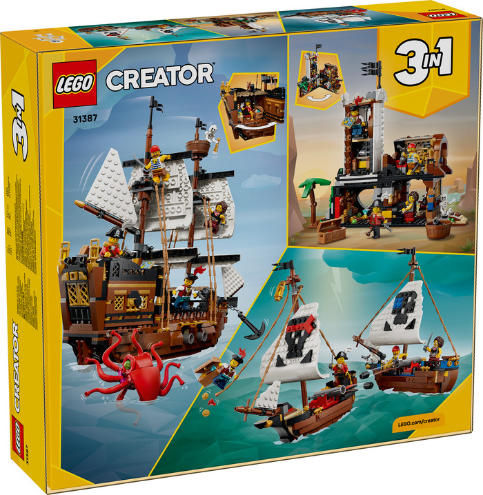LEGO Creator 3-in-1 Klassiek Piratenschip 31387 verpakking