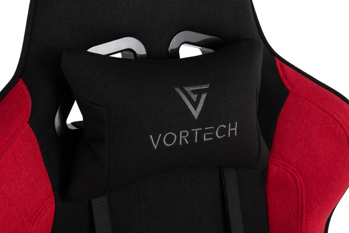 Vortech Essential Gamestoel Rood + Vortech Vloermat Zwart detail