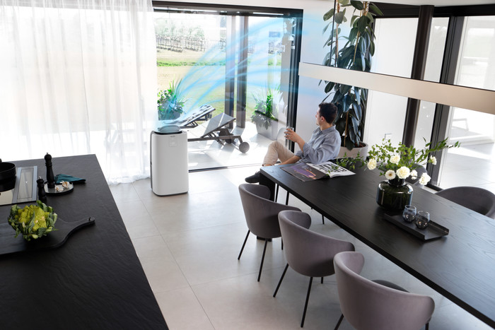 De'Longhi PACAP130IGentlejet product in gebruik