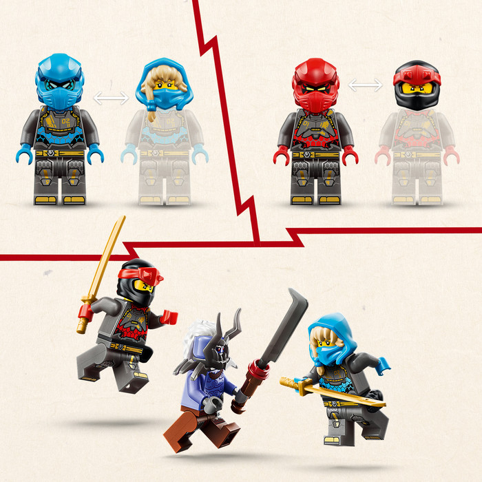 LEGO Ninjago De Twee Torenhoge Mecha 71870 product in gebruik