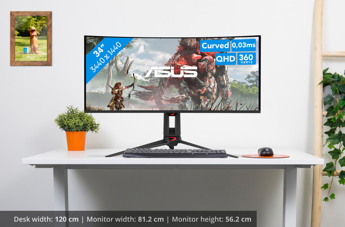 ASUS ROG Swift PG34WCDN QD-OLED Curved visual Coolblue 1
