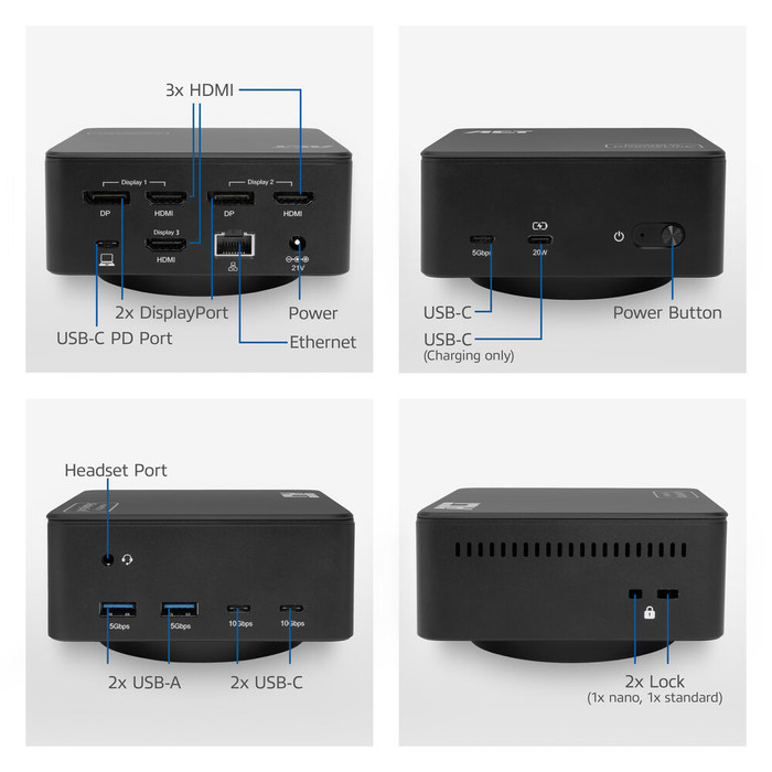 ACT USB-C Triple 4K DisplayLink Docking Station visual supplier