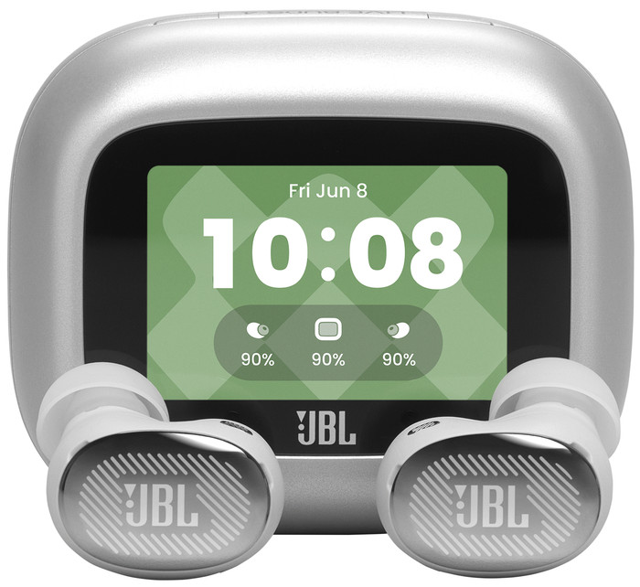 JBL Live Buds 4 Zilver detail